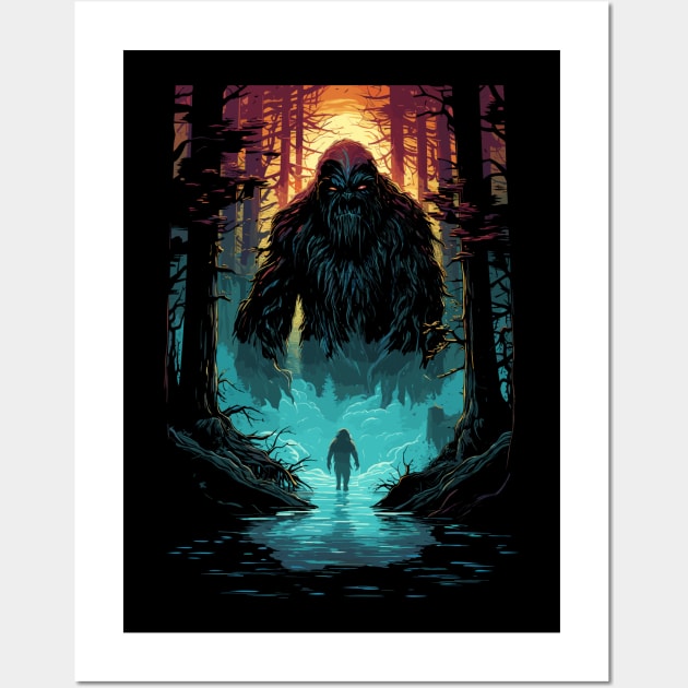 Bigfoot Monster Wall Art by Yopi